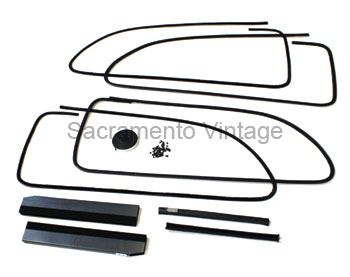 [06318-31-2] DOOR GLASS CHANNEL KIT- W/ FELT AT GARNISH TUDOR SEDAN 1935-36
