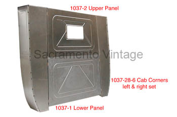 [01037-2] BACK OF CAB UPPER WINDOW PANEL CLOSED PICKUP 28-29