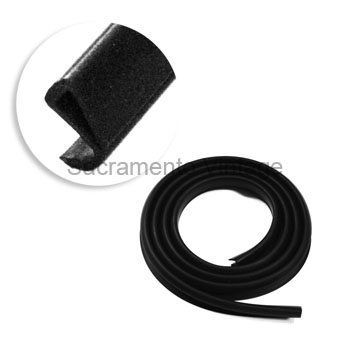 [00893-1] DOOR GLASS SETTING RUBBER W/LIP 1928-38