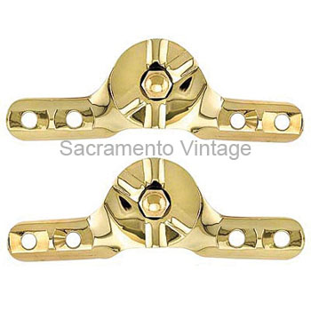 [04150] WINDSHIELD HINGES - BRASS 1909-12 RAND STYLE