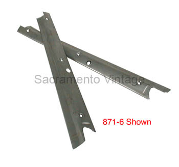 [00871-6-28] WINDSHIELD PILLAR MOULDINGS 1928-29 COUPE & TUDOR