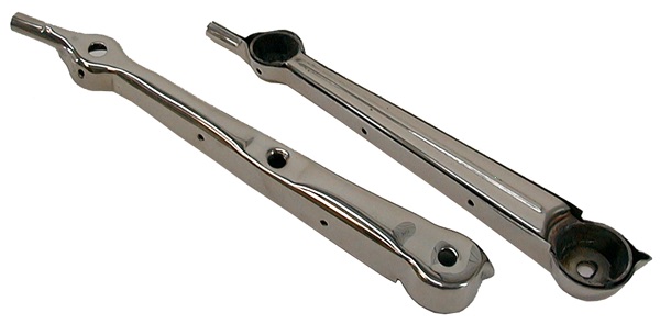 [00856-1-2] WINDSHIELD POSTS- DELUXE ROADSTER 1930-31 USE WITH SIDE MIRRORS