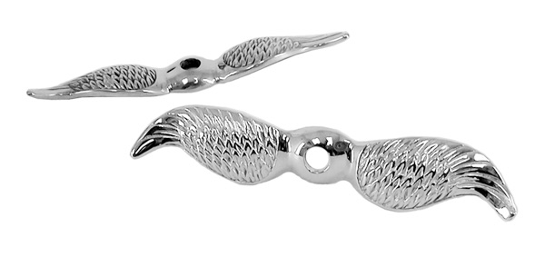 [03650] WING FOR MOTOR METER- CHROME / 7-3/4" WIDE