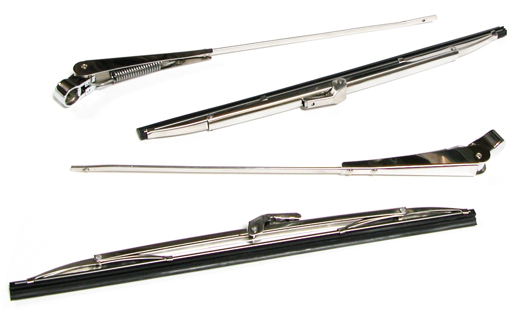 [08196-2] WIPER ARM and BLADE SET Stainless 1956-60
