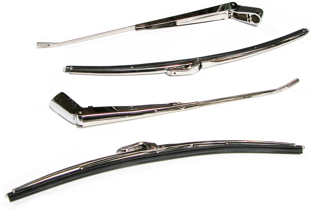 [08196-3] WIPER ARM and BLADE SET stainless 1961-72