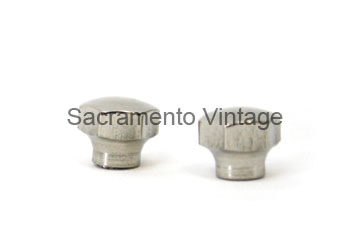 [06300-10] WIPER ARM TO SHAFT NUTS- CHROME  1937-40 pass / 1937-47 PU