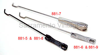 [00881-6] WIPER ARM-Vacuum/chrome 6-3/4IN 30-31