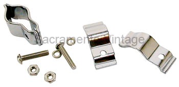 [00884] VACUUM WIPER MOTOR CLAMP SET chrome USA 1928-31