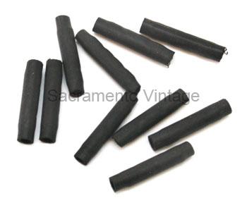 [00675] WIRE CONNECTORS (10) for BULLET STYLE ENDS - BLACK RUBBER JACKET