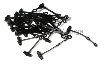 [08060-2] WIRE HARNESS STRAPS- black (set of 25) double loop