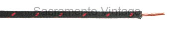 [60C-14-012] WIRE- 14 GAUGE COTTON-BLACK W/1 RED TRACER