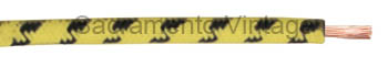 [60C-10-430] WIRE-10 GA COTTON- YELLOW W/3 BLACK