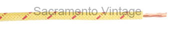 [60C-12-412] WIRE-12 GA COTTON-YELLOW W/1 RED
