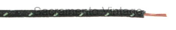 [60C-14-015] WIRE-14 GA COTTON-BLACK W/1 GREEN TRACER