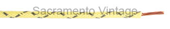 [60C-14-420] WIRE-14 GA COTTON-YELLOW W/1 BLACK CROSS
