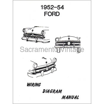 [09600-16] WIRING DIAGRAM- CAR 1952-54