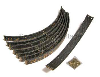 [05200] WOVEN BRAKE LINING SET- 1932-34 W/ MECHANICAL BRAKES (8 PCS) - FRONT AND REAR