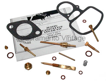 [00511-1] ZENITH CARBURETOR KIT B-C 1932-34 LESS NEEDLE AND SEAT