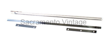 [01060] RUNNING BOARD TRIM- ZINC (8 PCS) 1930 (WORKS BEST WITH REPRO BOARDS)
