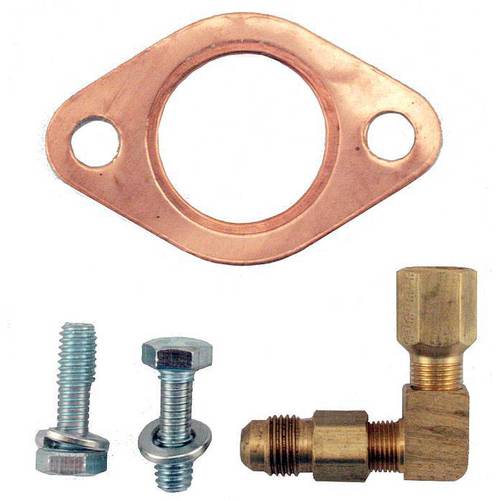 [00511-3] ADAPTOR- ZENITH B CARBURETOR to Model A Intake WITH BRASS FUEL FITTINGS 1928-31