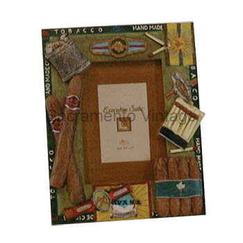 [09833-2] PICTURE FRAME- Tobacco / Cigars  7-1/8" x 5-3/4"  in