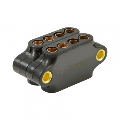 [08060-4-7] Junction Box For Wiring - UNDER DASH  1949-59 Ford Truck- 1949-59 Ford Car 8 hole double stack