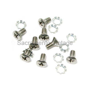 [08539-12] SCREW KIT- DOOR REGULATOR REMOTE ARM and DOOR LATCH  ZINC 1953-56