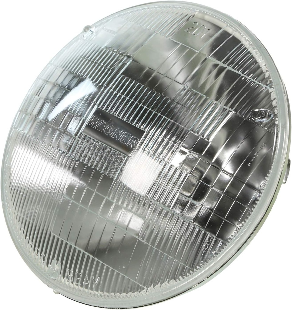 [00692-H] SEALED BEAM BULB- 6 VOLT HALOGEN  1940-57 & 1961-66 7" Hi-Low Beam