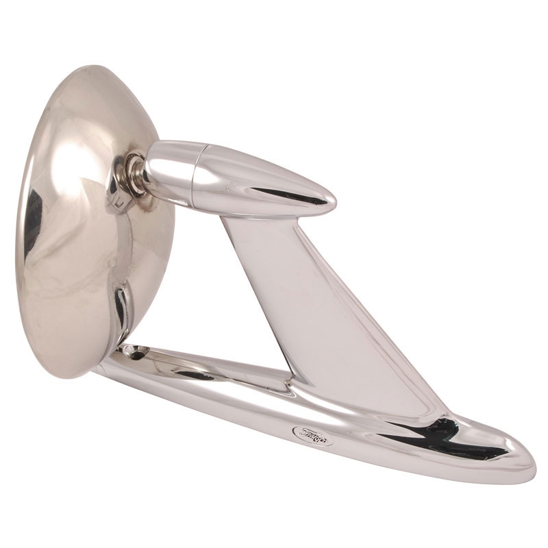 [528571] OUTSIDE MIRROR- 1952-56 FENDER MOUNT WITH 1-HOLE- CHROME