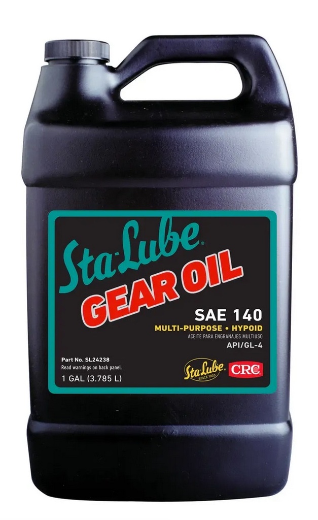 [05583-64] GEAR LUBE- SAE 140W 1 GALLON - GL4 SAFE FOR YELLOW BRASS
