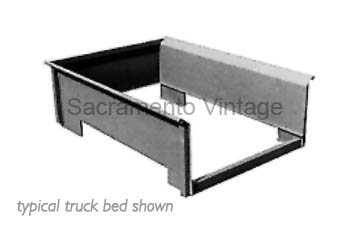 [08420-75-S] PICKUP BED METAL KIT NO STAKE POCKET HOLES, CUSTOM FRONT PANEL WITH POINTED ENDS 1953-1956 F100
