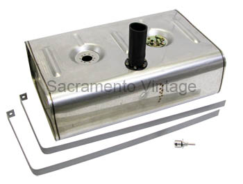 [07745-14-F] FUEL TANK BED MOUNT WITH FUEL INJECTION TRAY STEEL 2 INCH STUB NECK 16 GALLON
