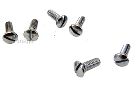 [00602-0] DASH RAIL MOUNTING SCREW SET- 1930-31 C-H-R-O-M-E