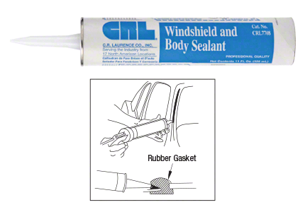 [00957-100] Windshield and Body Sealant- Black  11oz CARTRIDGE