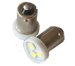 [06073-LED] PARKING LAMP BULB- LED 6 VOLT WHITE 1937-55