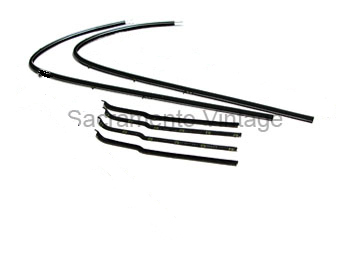 [08448-4-E] STANDARD DOOR GLASS CHANNEL KIT-  PICKUP 1961-66 -NO DIVISION BARS