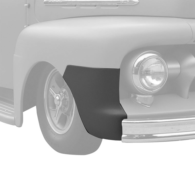 [08111-52-1] FRONT FENDER LOWER EXTENSION PANEL- S-T-E-E-L RIGHT 1951-52