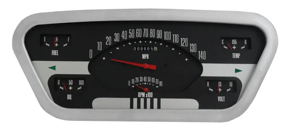 [08185-16] INSTRUMENT PANEL- CUSTOM / 6 IN 1 /  1953-55 FORD TRUCK