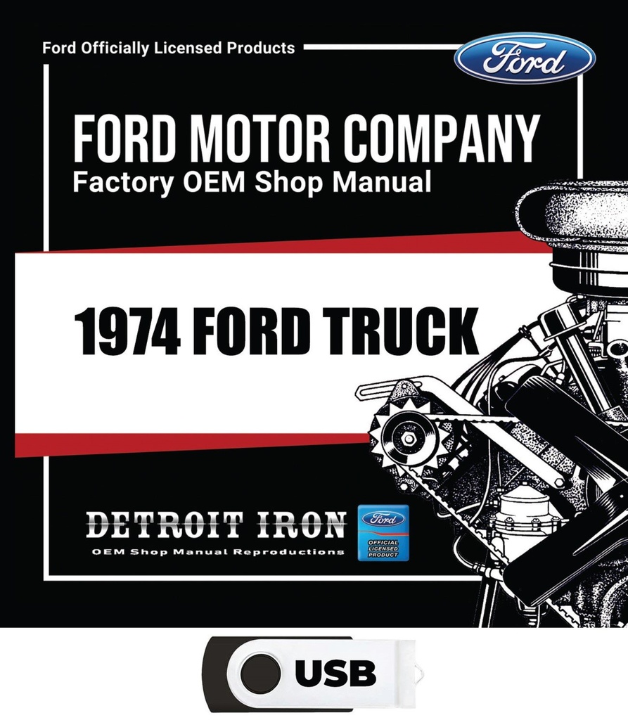 [09620-74] 1974 TRUCK SERVICE/PARTS/WIRING MANUAL --USB DRIVE--