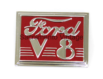 [06510-2] TRUNK LID EMBLEM- standard / RED 1940 (copy)