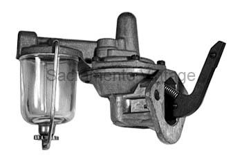 [07766] FUEL PUMP- 6 CYLINDER  - 223- 1948-50 PASSENGER AND PICKUP / SINGLE DIAPHRAGM / GLASS BOWL