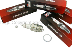 [00636-3] SPARK PLUG SET- CHAMPION  / hotter / set of 4 / GAP .032-.035   1928-34
