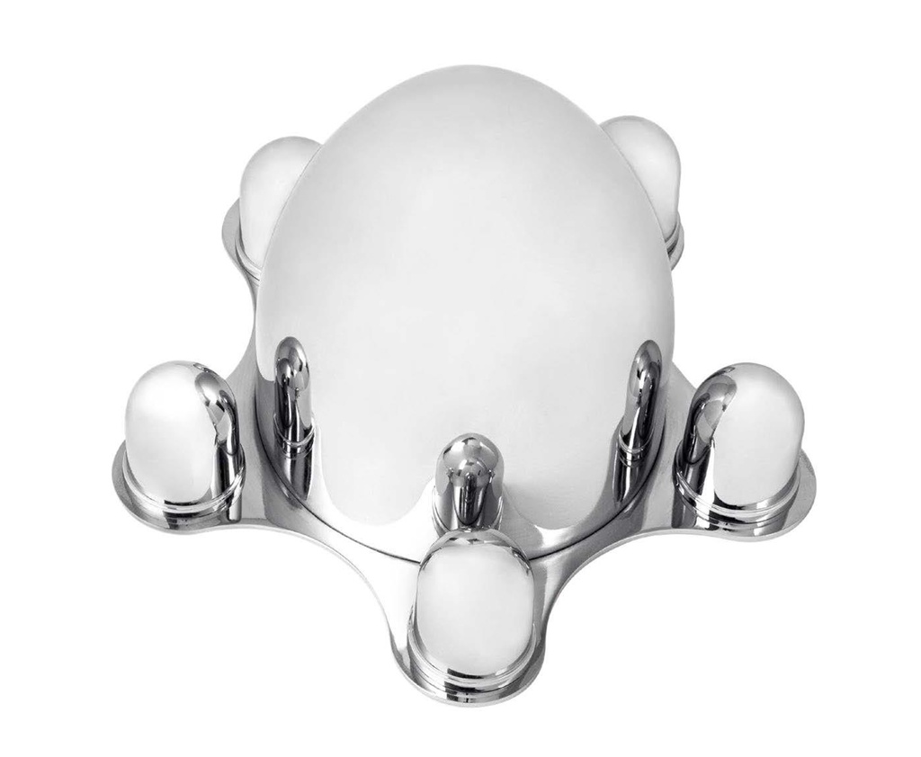 [14358-4] SPIDER CENTER CAP (HAS LARGER BULLET)- 5 ON 5-1/2" CHROME - EACH
