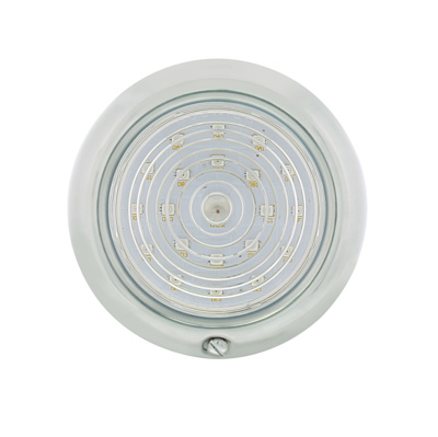[06072-9-LED] PARKING LAMP / TURN SIGNAL ASSEMBLY- AMBER LED & CLEAR LENS 1947-48 PASSENGER / 1942-47 PU 12V  2 WIRE