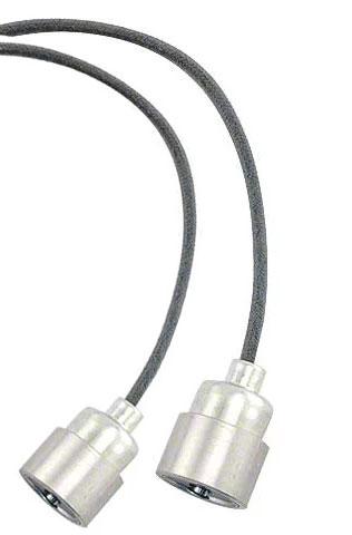 [05945-10] DASH LIGHT SOCKETS (2) & WIRE- PASSENGER & PICKUP 1935-39