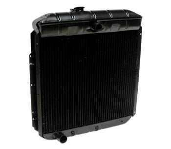 RADIATOR 4-ROW CORE BRASS/COPPER 8 CYLINDER Y-BLOCK 1956 FORD F100 UPPER CENTER/LOWER LEFT