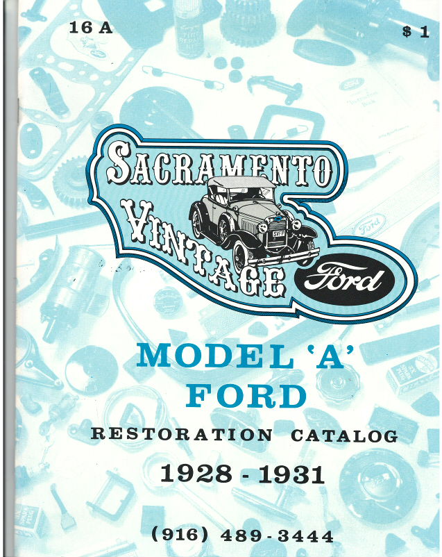 [16A] CATALOG- MODEL A PARTS #16A - FOR REFERENCE ONLY - PRICES NOT CURRENT!