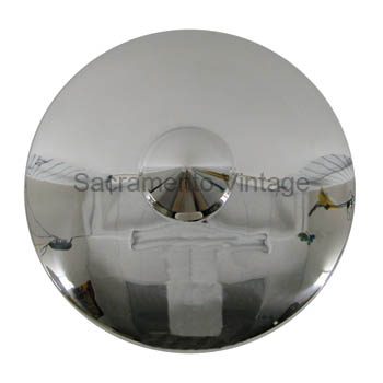 [495058] HUB CAP- POLISHED STAINLESS STEEL- 1949-50 PASSENGER  (NO FORD LETTERS)