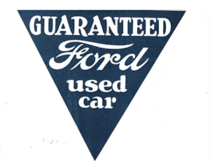 [09633] TAG- GUARANTEED FORD USED CAR  6-3/4"
