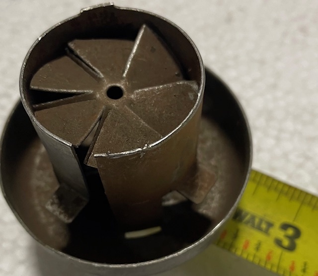 [00314-7] OIL FILLER CAP-  WITH INTERNAL BAFFLES / AFTERMARKET REPLACEMENT / NORS  PLAIN STEEL 1928-31
